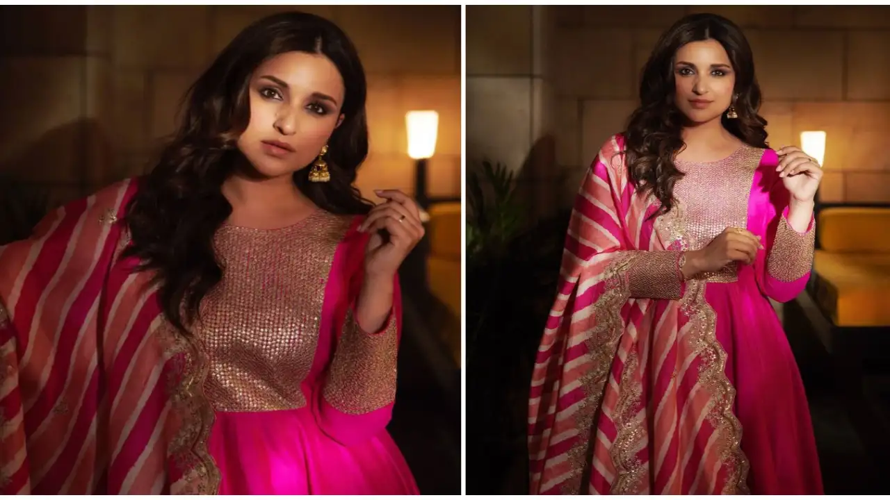 Parineeti Chopra's Faabiiana Anarkali suit is radiance galore and perfection  for the festive week | PINKVILLA