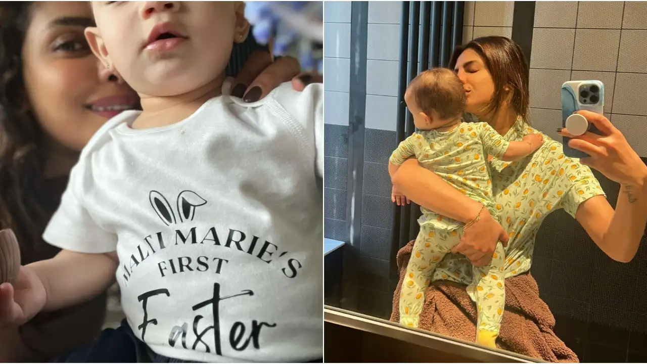 Picture courtesy: Instagram Priyanka Chopra, Malti Marie twin in new pics from Easter celebration in London; Fans gush over MM's cuteness