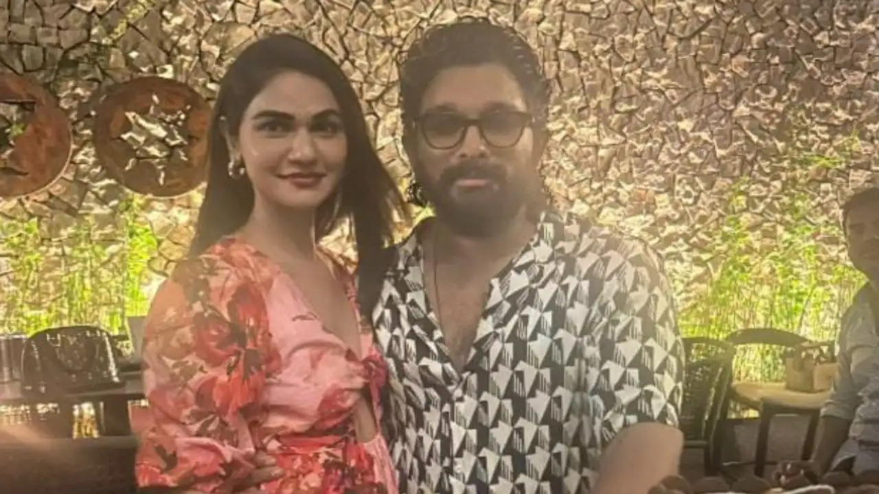 Allu Arjun rings his 41st birthday with wife Sneha; Shares a glimpse into the fun celebrations Allu Arjun rings his 41st birthday with wife Sneha