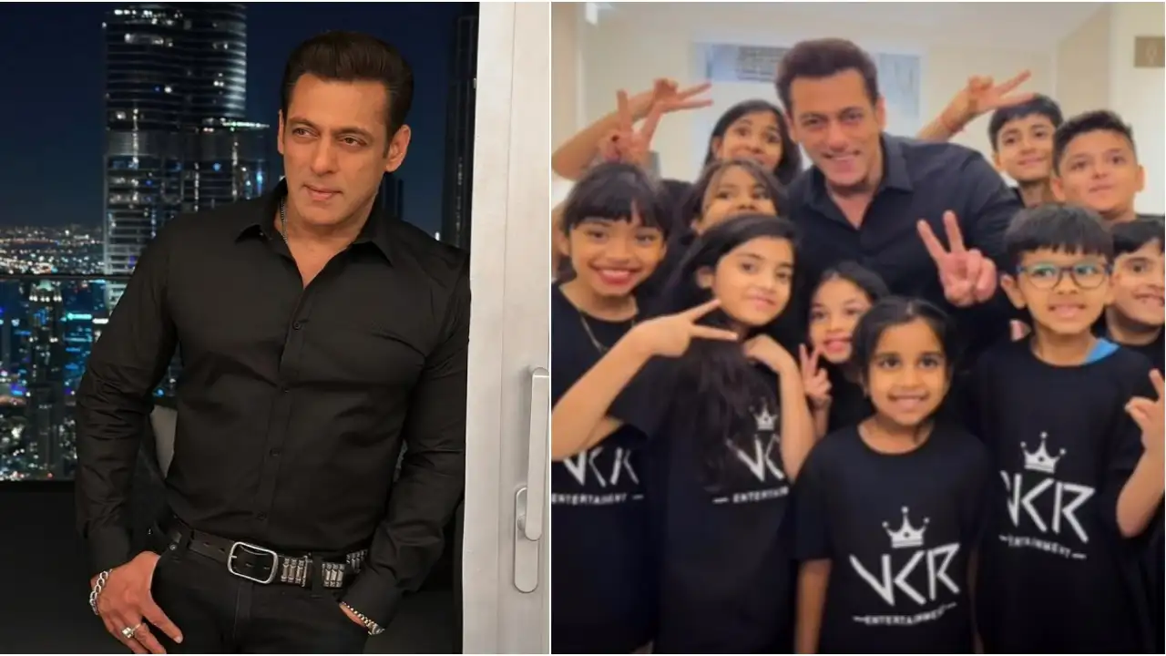 Salman Khan exudes glow in new pic from Dubai; Superstar flashes smile as he poses with his little fans