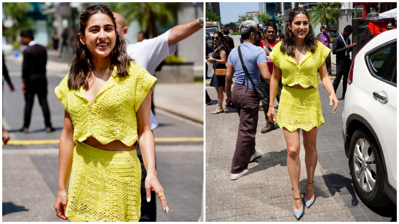 Sara Ali Khan in House of Eda co-ordinated set is a picture of when Spring  meets sunshine | PINKVILLA