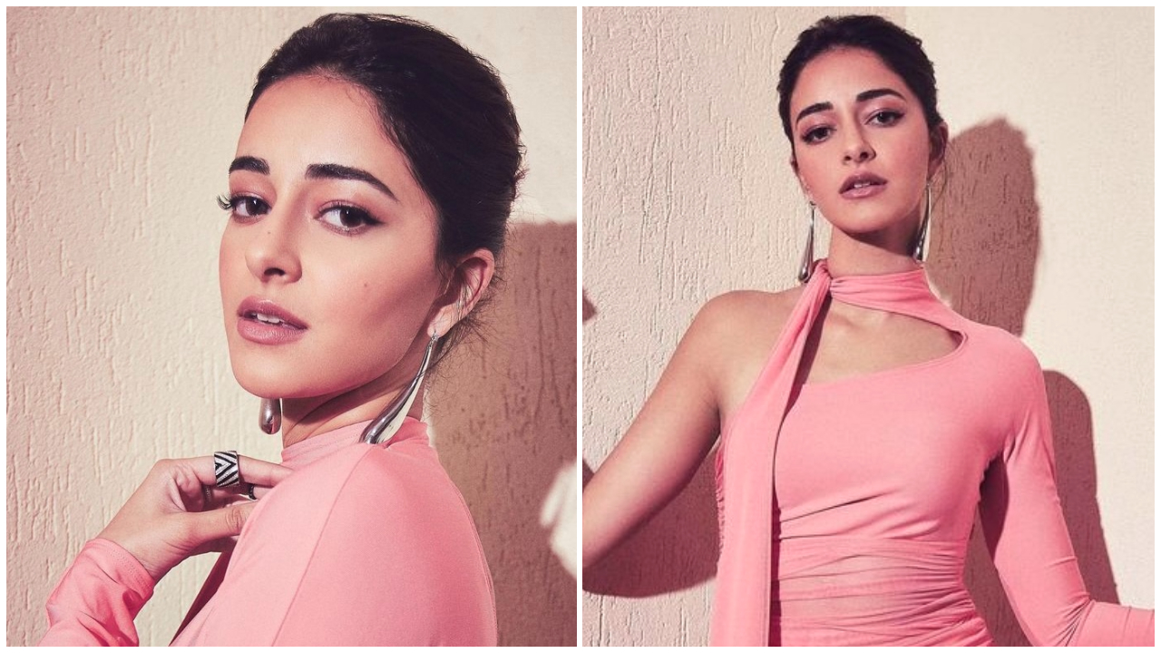 Ananya Panday's H&M X Mugler mini bodycon dress is pink prettiness for the  win | PINKVILLA