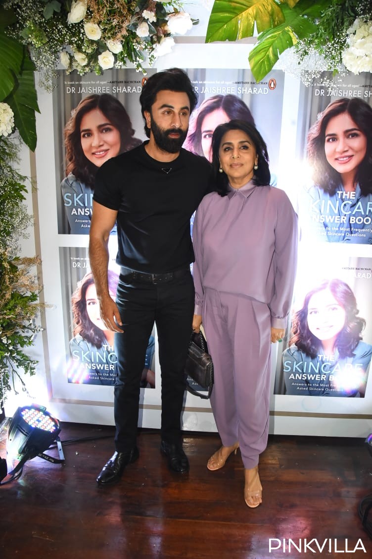 Watch: Ranbir Kapoor shows his muscles in tight tee, Neetu Kapoor refuses  to age as the duo attend book launch