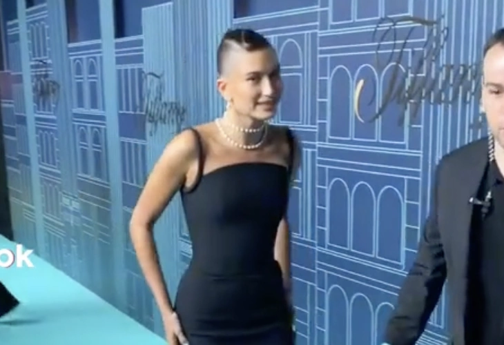 A screenshot from Hailey Bieber's fake video