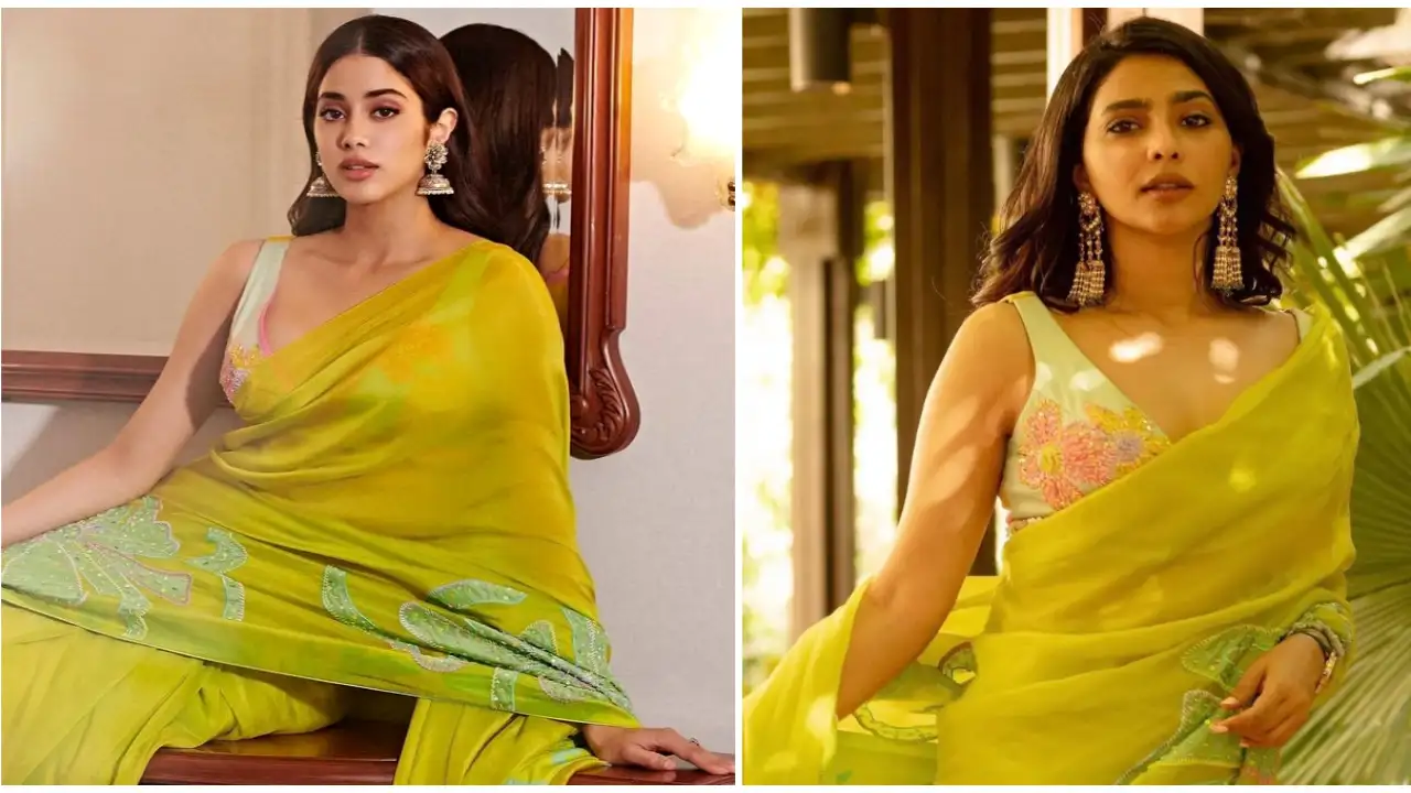 Fashion Faceoff: Janhvi Kapoor or Aishwarya Lekshmi, whose look in a Monika Nidhii saree do you dig? Janhvi Kapoor, Aishwarya Lekshmi, celebrity style, Bollywood, fashion,