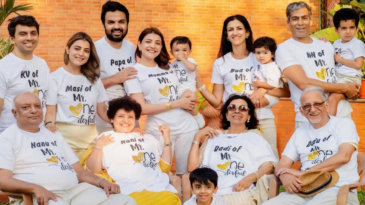 Kajal Aggarwal with her family