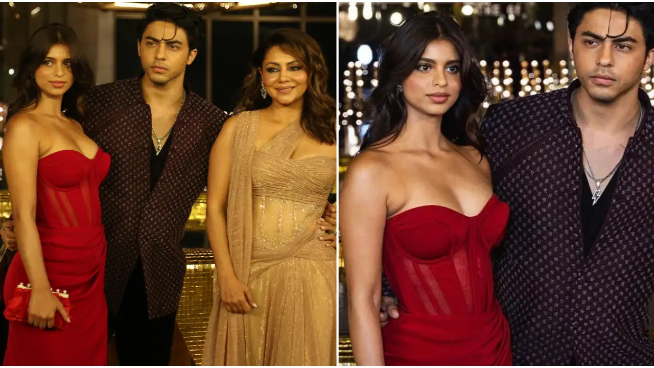 Suhana Khan slays in red corset gown from Antithesis at NMACC launch; Here’s what went into making it-WATCH