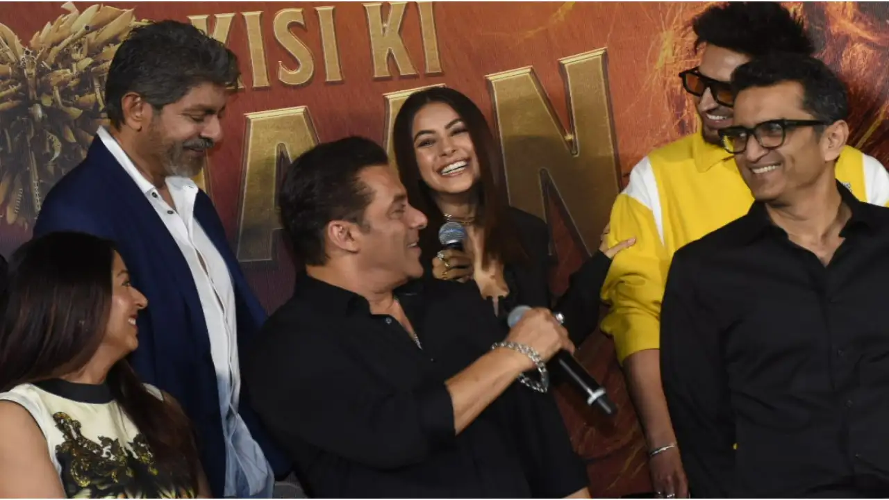 Picture courtesy: Viral Bhayani Kisi Ka Bhai Kisi Ki Jaan Trailer launch: How did Shehnaaz Gill react after Salman Khan told her to 'move on'?