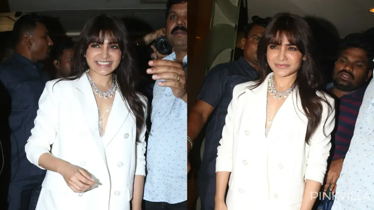 Samantha at Shaakuntalam trailer launch (Credits: Viral Bhayani) Samantha, Shaakuntalam