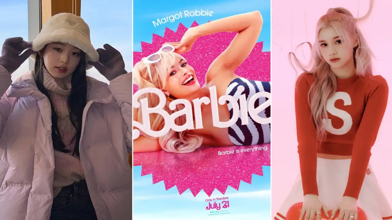Wonyoung, Bahiyyih, Barbie Poster; Picture Courtesy: Wonyoung’s Instagram, WakeOne Entertainment & Warner Bros. Pictures
