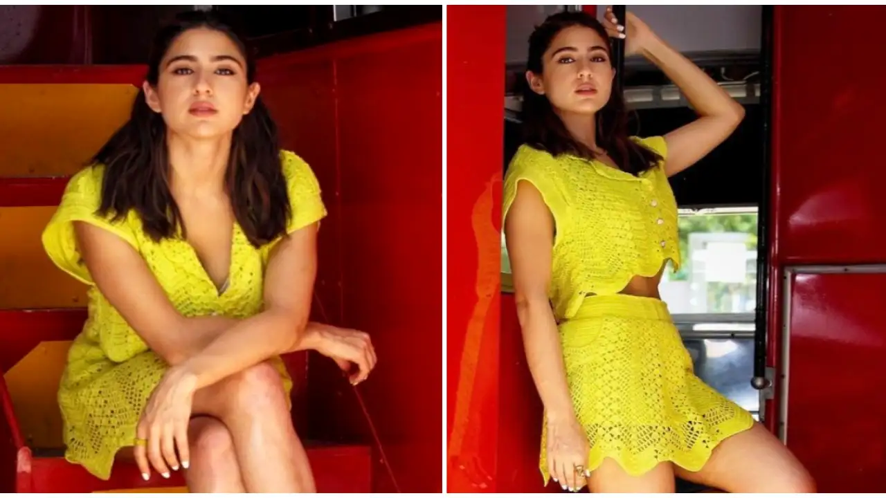 Sara Ali Khan in House of Eda co-ordinated set is a picture of when Spring  meets sunshine | PINKVILLA