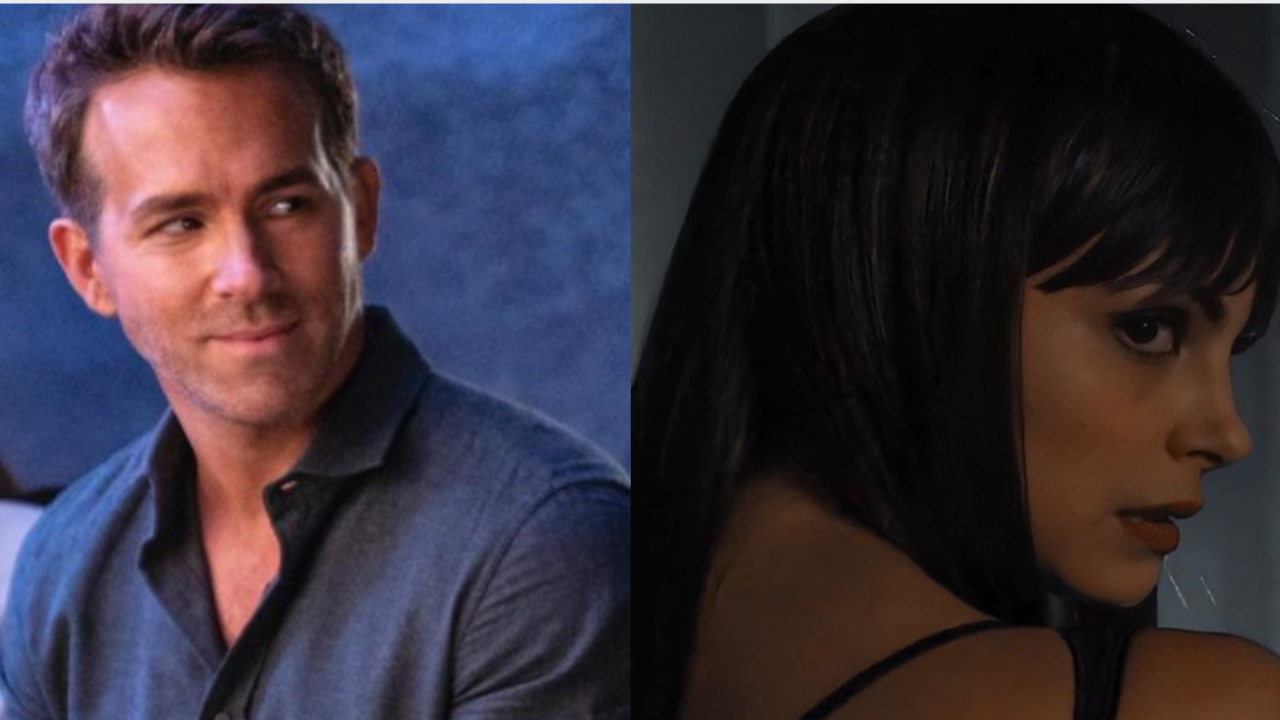 It looks like Morena Baccarin didn't enjoy her steamy moment with Ryan Reynolds (Pic credit - YouTube)