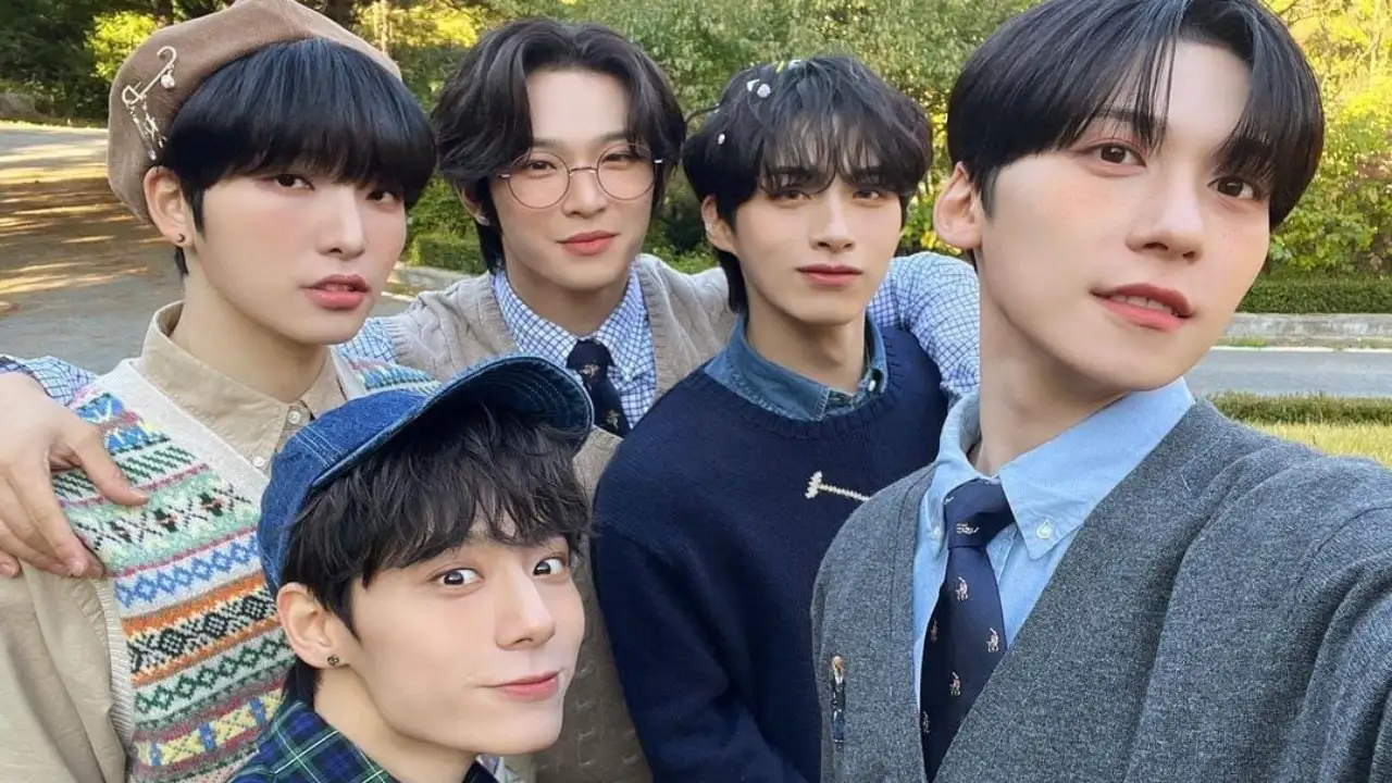 From Left: Hwanwoong, Seoho, Leedo, Xion and Keonhee; Picture: Courtesy of ONEUS's Instagram