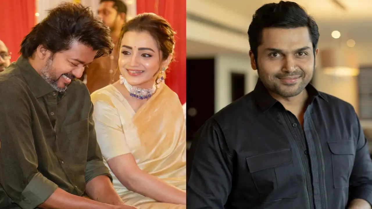 Karthi, Trisha Krishnan on Kaithi 2 and Thalapathy Vijay’s Leo’s future in LCU (Pic Credit: Trisha Krishnan / Instagram; Karthi / Instagram) Pic Credit: Trisha Krishnan / Instagram; Karthi / Instagram