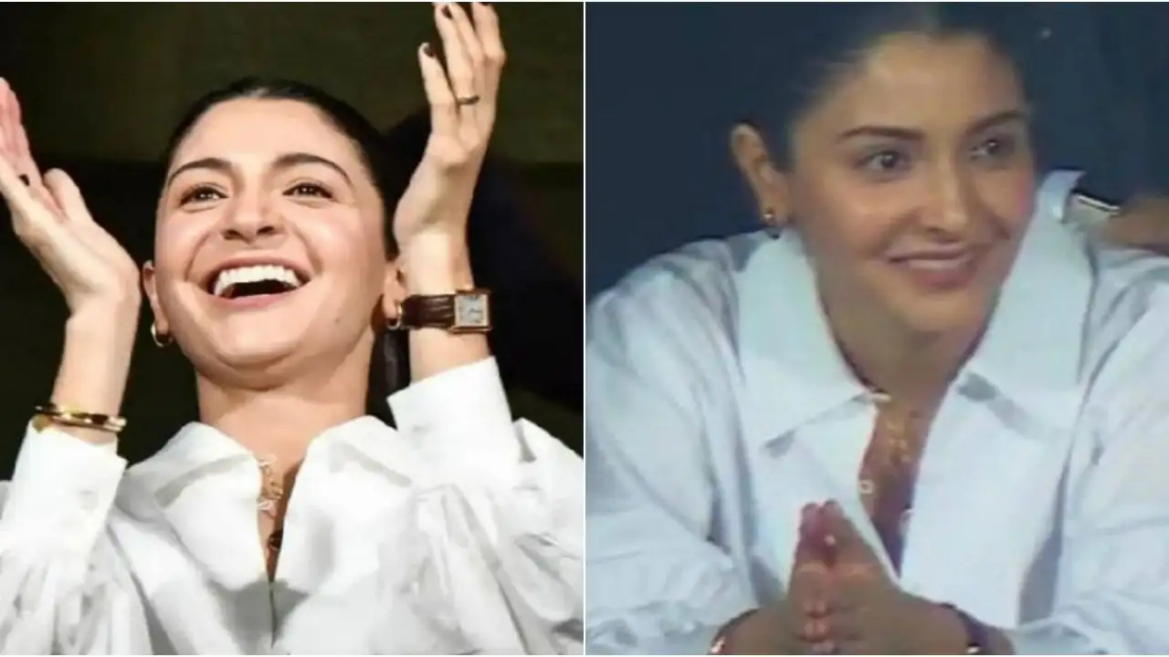 Anushka Sharma's pics of cheering for husband Virat Kohli in Bengaluru stadium go viral