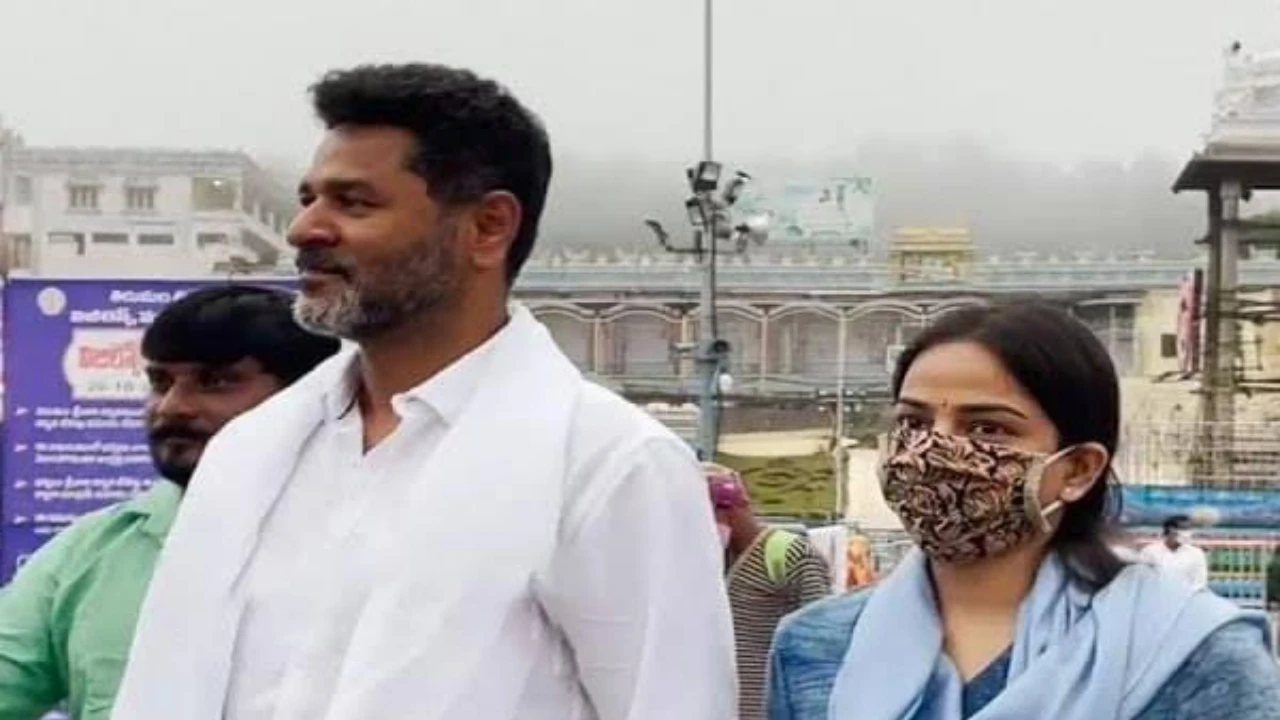 Prabhu Deva makes first public appearance with his second wife Himani Singh at Tirupati; PICS go viral