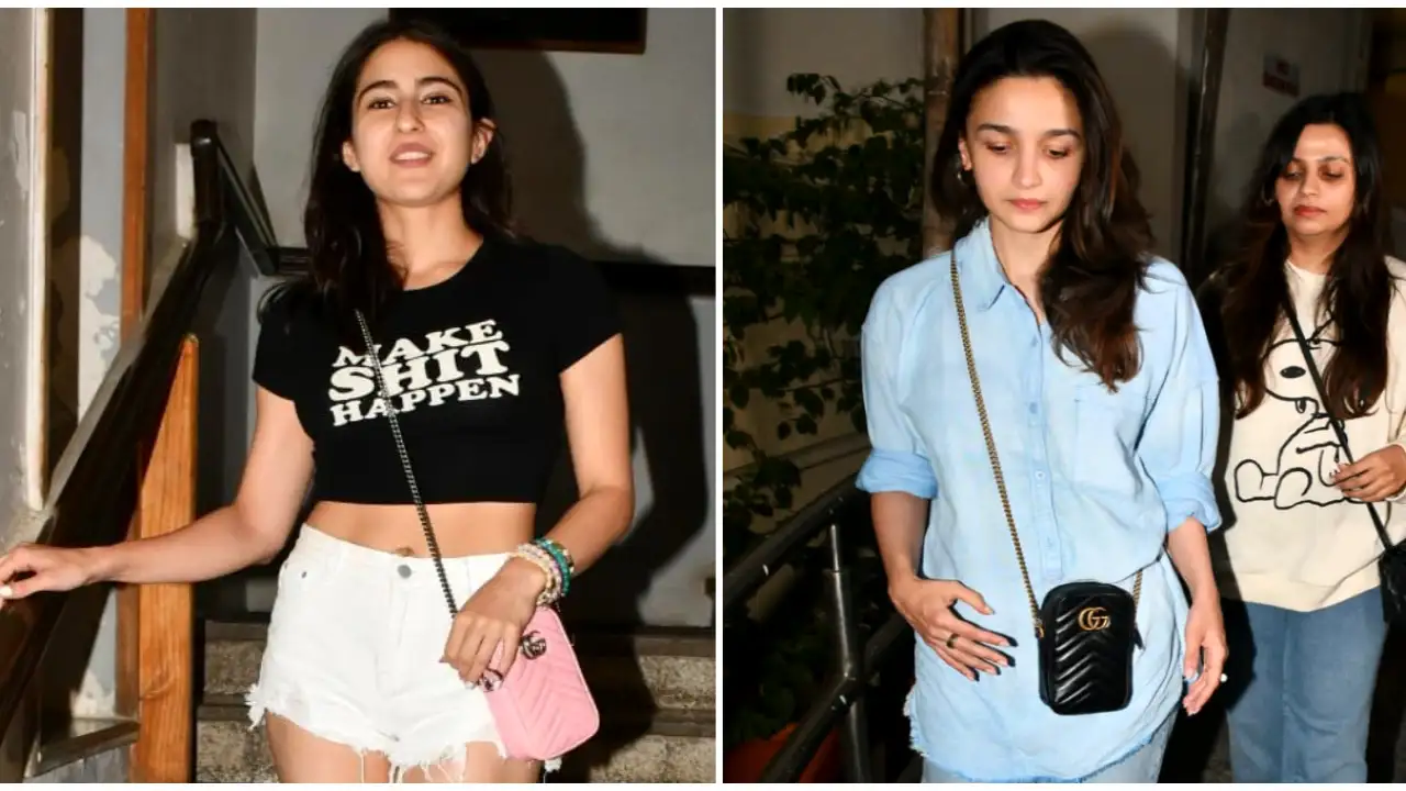 Sara Ali Khan and Alia Bhatt are stylish Gucci girls with GG Marmont mini bags; Check out its cost Sara Ali Khan, Alia Bhatt, celebrity style, Gucci, Bollywood, fashion,