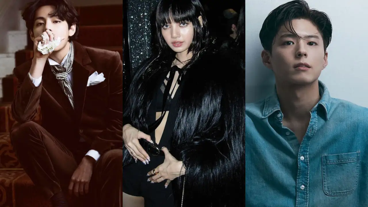 BTS' V, Lisa and Park Bo Gum; Picture Courtesy: BTS' V, Lisa and Park Bo Gum's Instagram BTS' V, Lisa and Park Bo Gum; Picture Courtesy: BTS' V, Lisa and Park Bo Gum's Instagram
