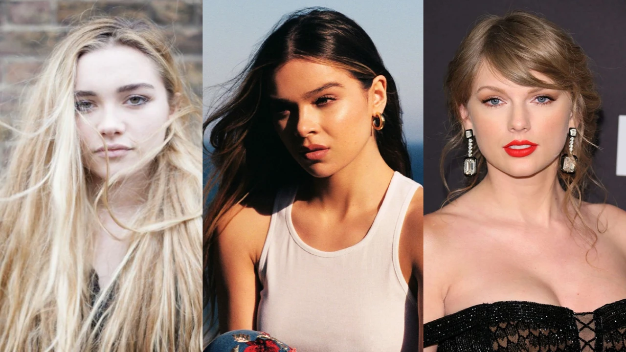 Florence Pugh, Hailee Steinfeld, and Taylor Swift (Credits: IMDb) Florence Pugh, Hailee Steinfeld, Taylor Swift