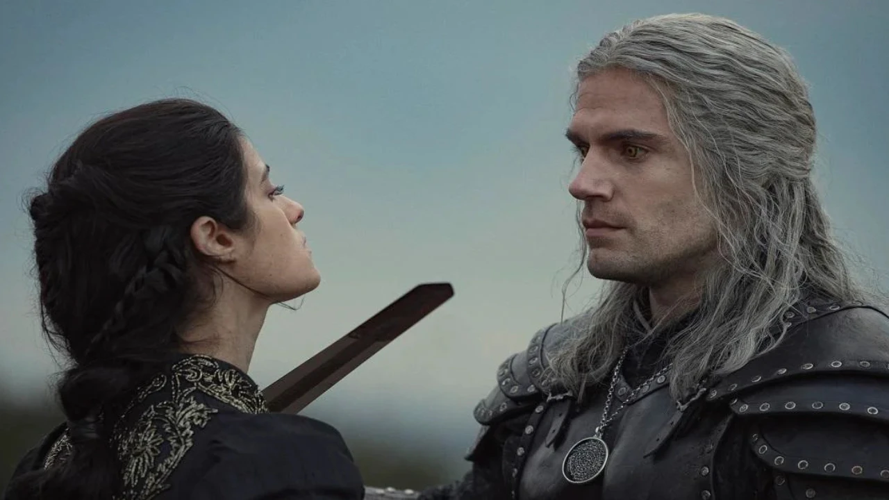 Anya Chalotra and Henry Cavill as Yennefer and Geralt (IMDb) The Witcher Season Three Henry Cavill Anya Chalotra