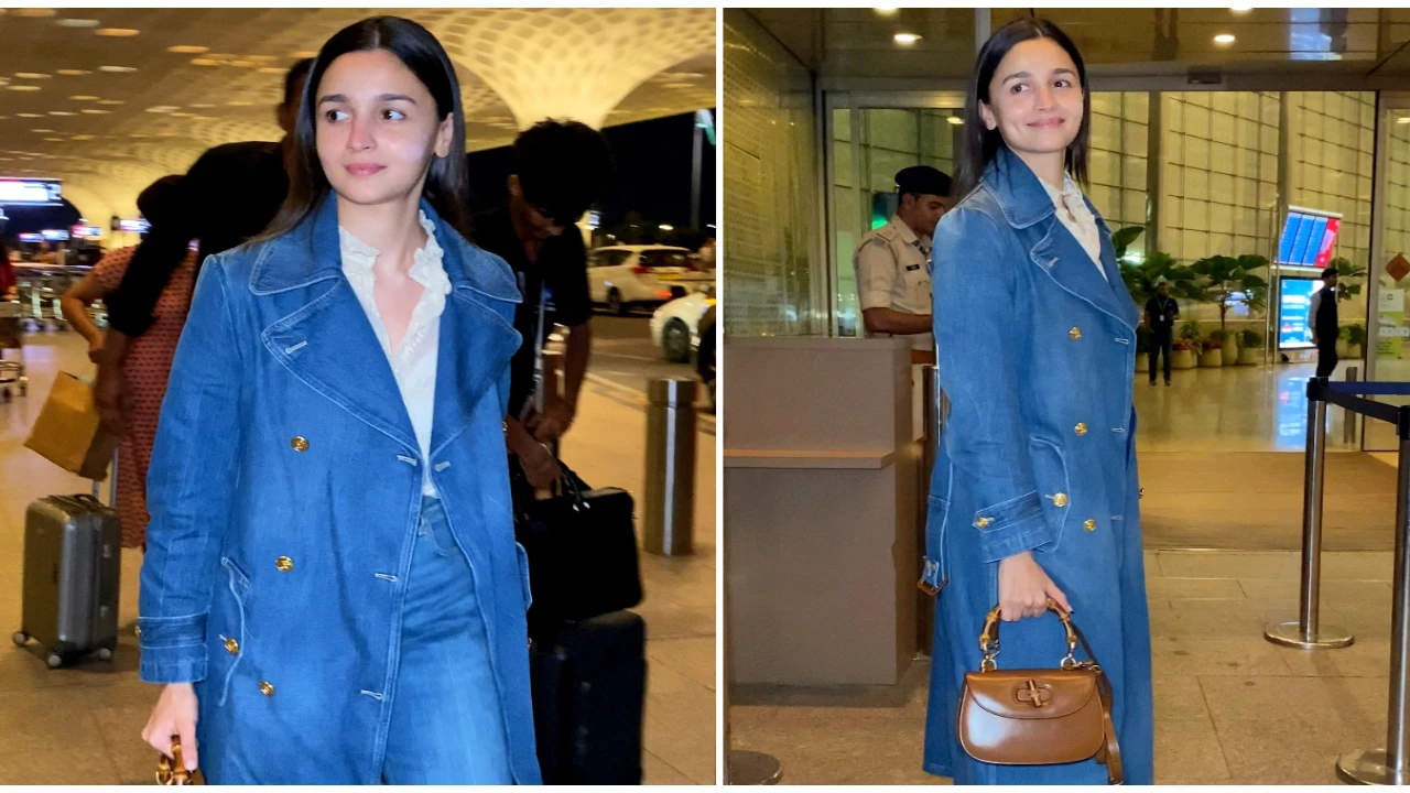 Alia Bhatt in a Gucci trench coat proves denim for the win in style; Check  out its jaw-dropping price tag | PINKVILLA