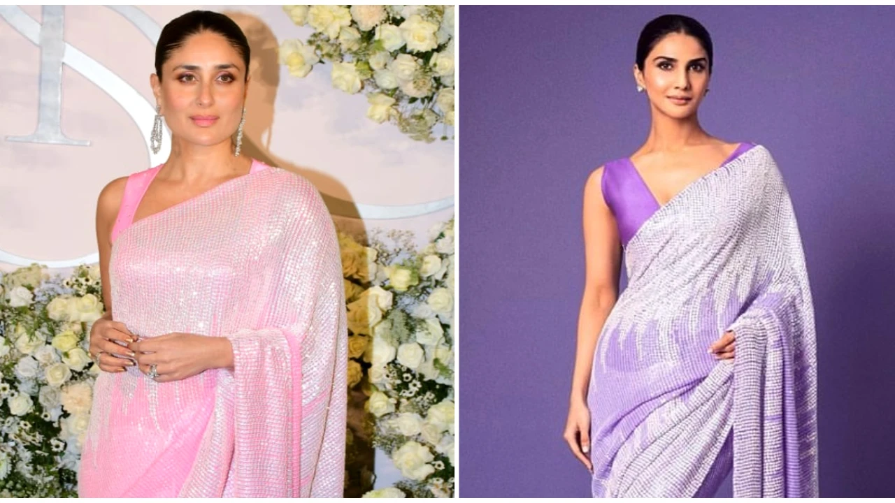 Fashion Faceoff: Kareena Kapoor or Vaani Kapoor, whose look in a Manish  Malhotra sequin saree has your vote? | PINKVILLA