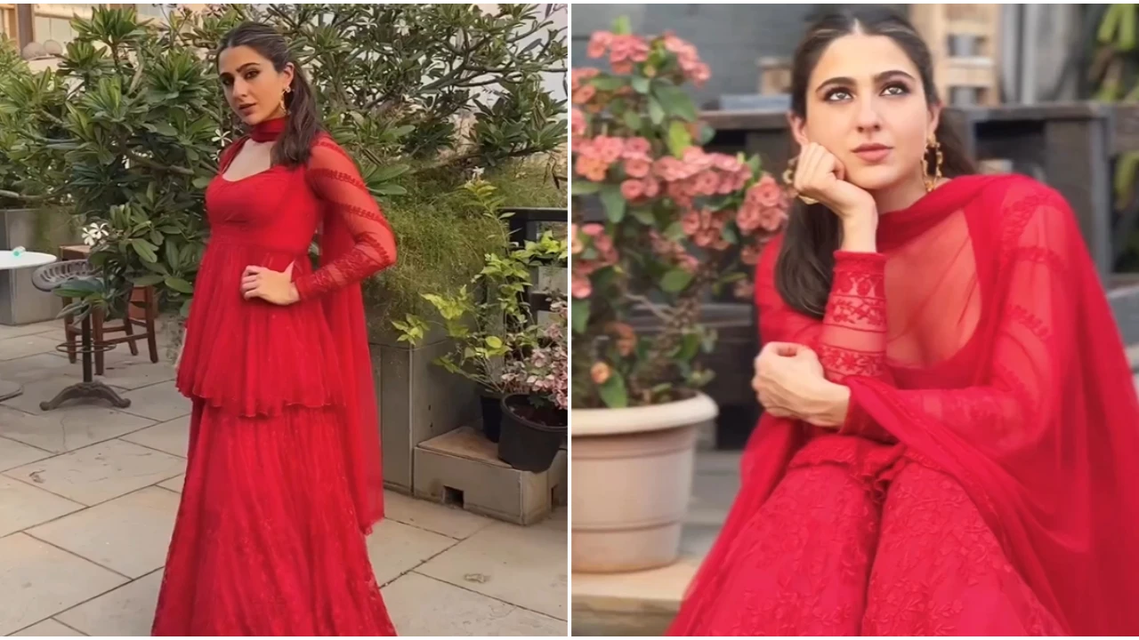 Sara Ali Khan rocks Astha Narang sharara set for Zara Hatke Zara Bachke promotion; Can you guess its cost? 
