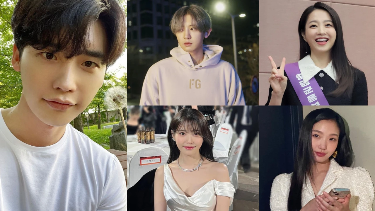 Lee Jong Suk, IU, Chanyeol, Kim Go Eun, Park Bo Young; Picture Courtesy: SM Entertainment,  Lee Jong Suk, IU, Kim Go Eun, Park Bo Young’s IG