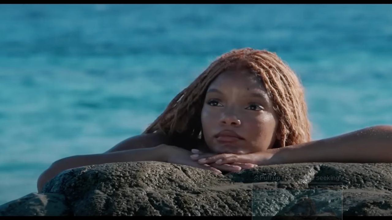 Halle Bailey as Ariel in The Little Mermaid YouTube/disney+