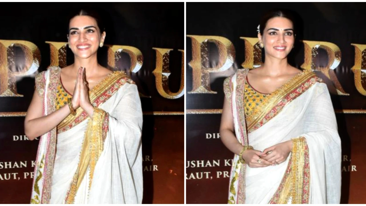 Kriti Sanon's Abu Jani and Sandeep Khosla regal saree has more tales of glamour  than one; Here's how | PINKVILLA