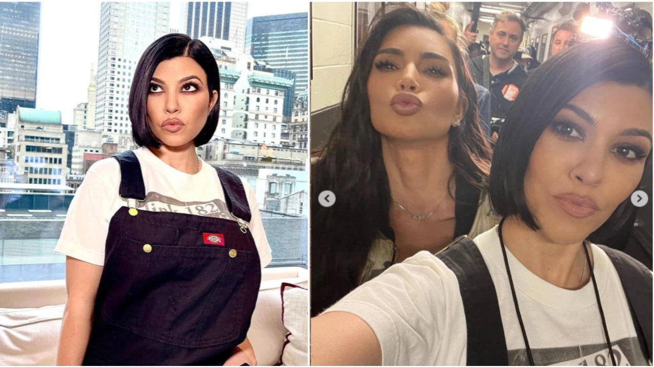 Kourtney and Kim Kardashian Kourtney and Kim Kardashian