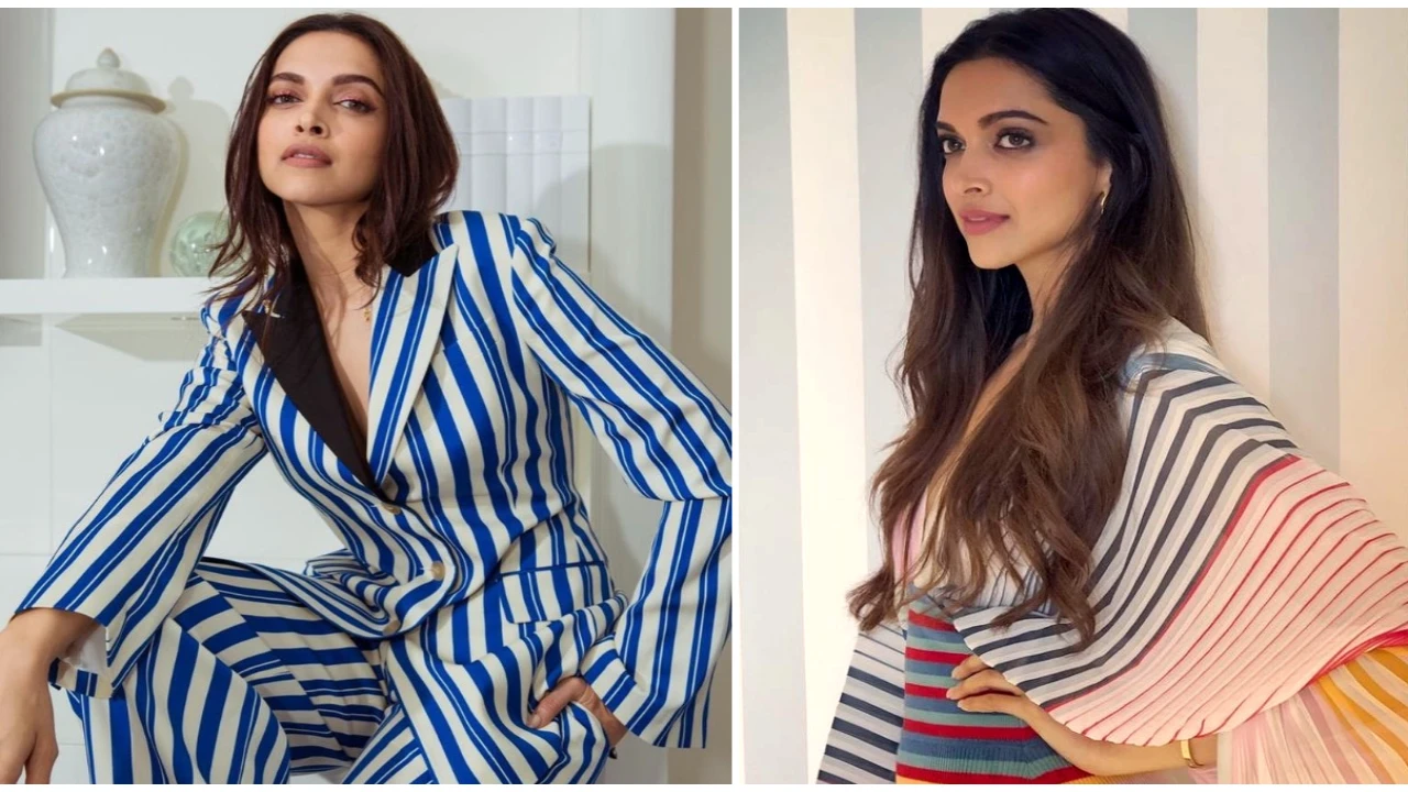 Deepika Padukone, summer fashion, Bollywood, stripe outfits, celebrity style, fashion