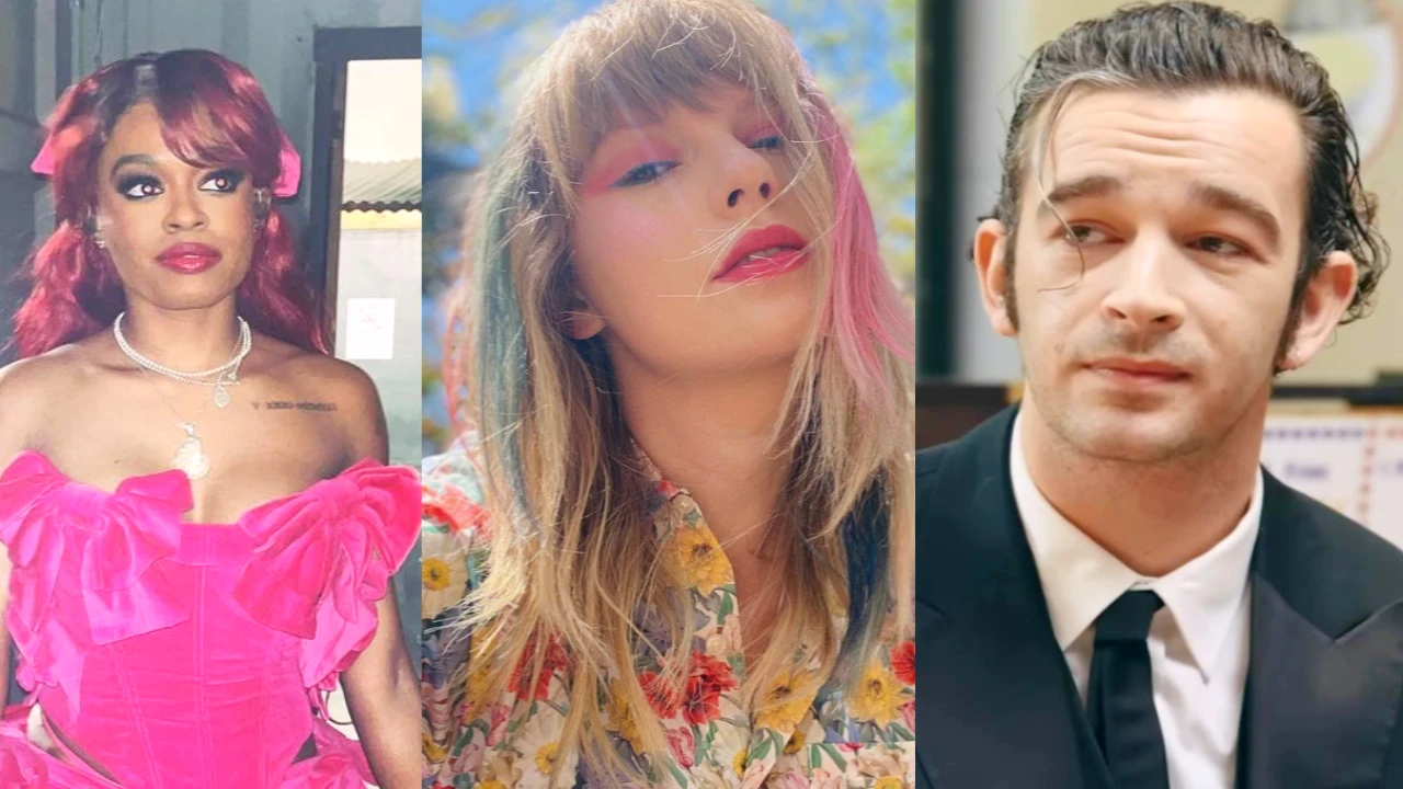 Azealia Banks, Taylor Swift, Matty Healy (Images: Azealia Banks Instagram/ Taylor Swift Instagram/ Amelia Dimoldenberg YouTube) Azealia Banks, Taylor Swift, Matty Healy (Images: Azealia Banks Instagram/ Taylor Swift Instagram/ Amelia Dimoldenberg YouTube)