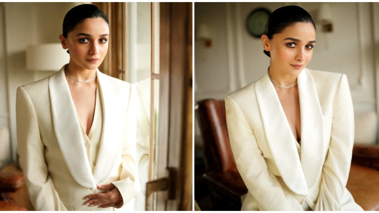 Alia Bhatt in Label Crestelli and Helen Anthony pantsuit shows how to put  'slay' in a power dressing look | PINKVILLA