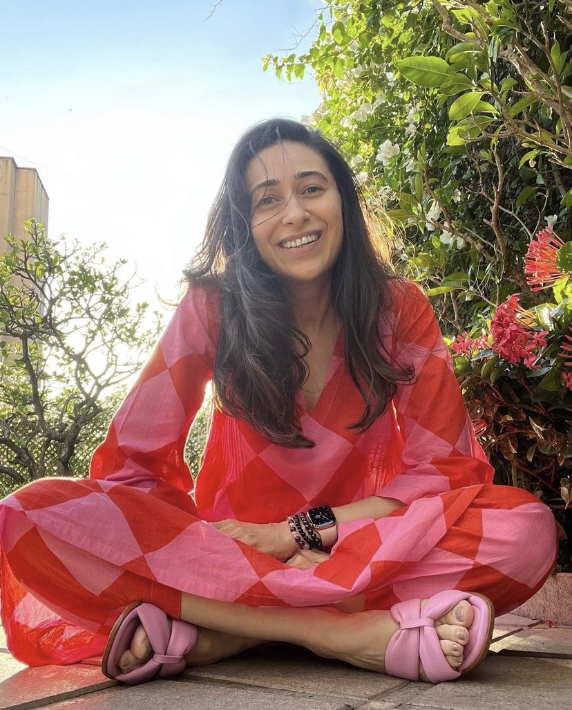 Karisma Kapoor's The Loom co-ordinated set is all kinds of colour-blocking cool; Check out its price