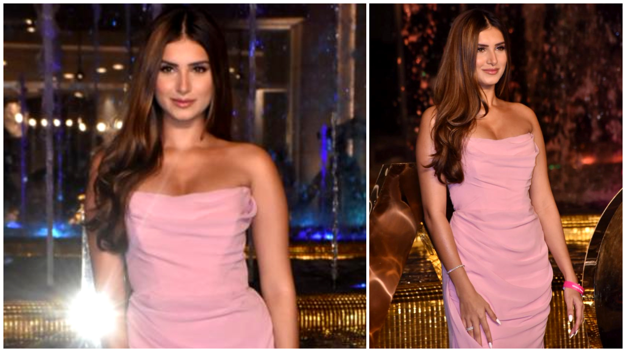 Tara Sutaria in House of CB strapless gown proves fabulous is the word for  THIS pink outfit | PINKVILLA