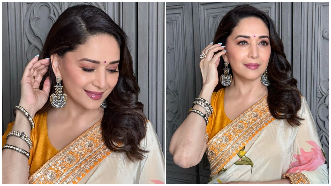 Madhuri dixit saree best sale style