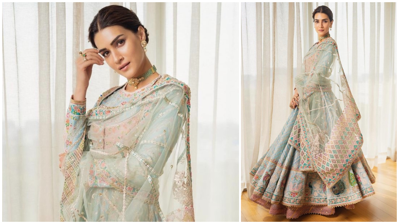 Kriti Sanon's Rimple and Harpreet Kalidar set is lesson on back to colours,  back to royal chic | PINKVILLA