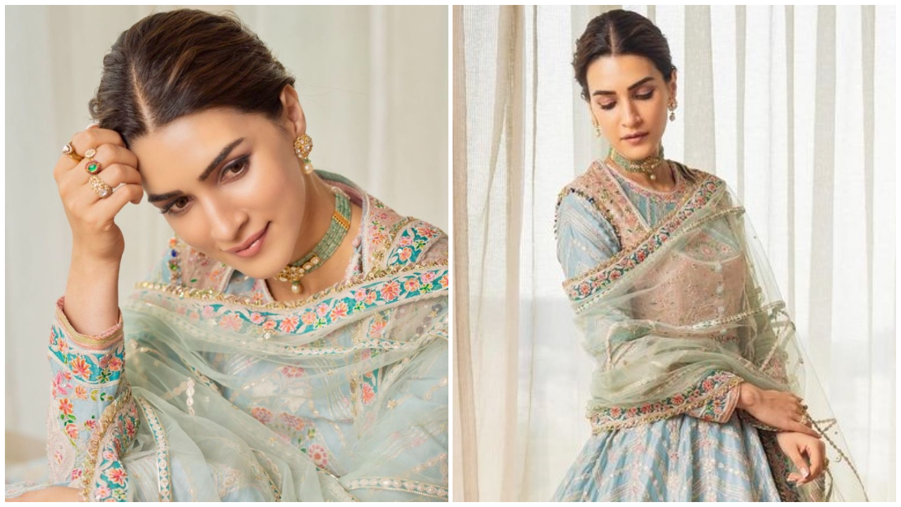 Kriti Sanon's Rimple and Harpreet Kalidar set is lesson on back to colours,  back to royal chic | PINKVILLA