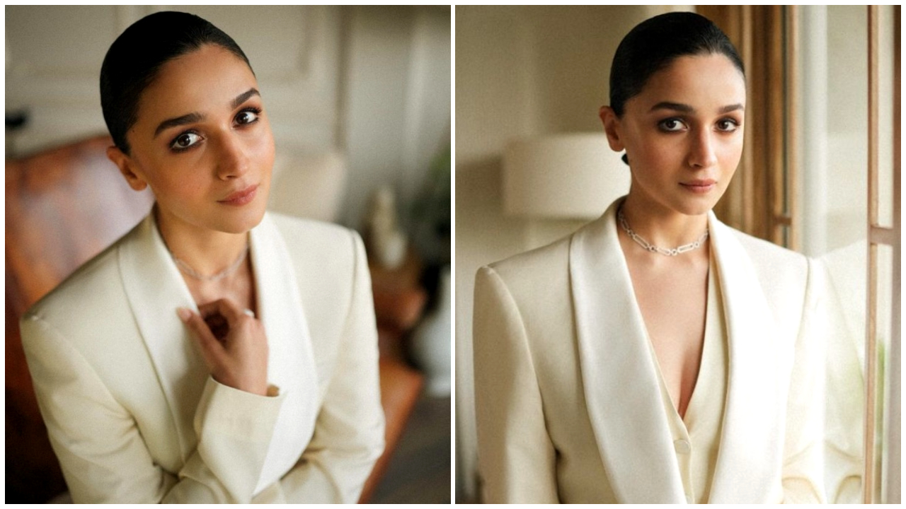 Alia Bhatt in Label Crestelli and Helen Anthony pantsuit shows how to put  'slay' in a power dressing look | PINKVILLA