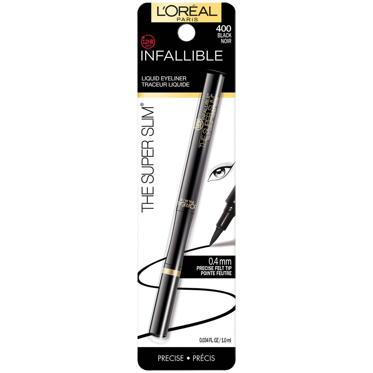 L'Oreal Paris Makeup Infallible Super Slim Long-Lasting Liquid Eyeliner