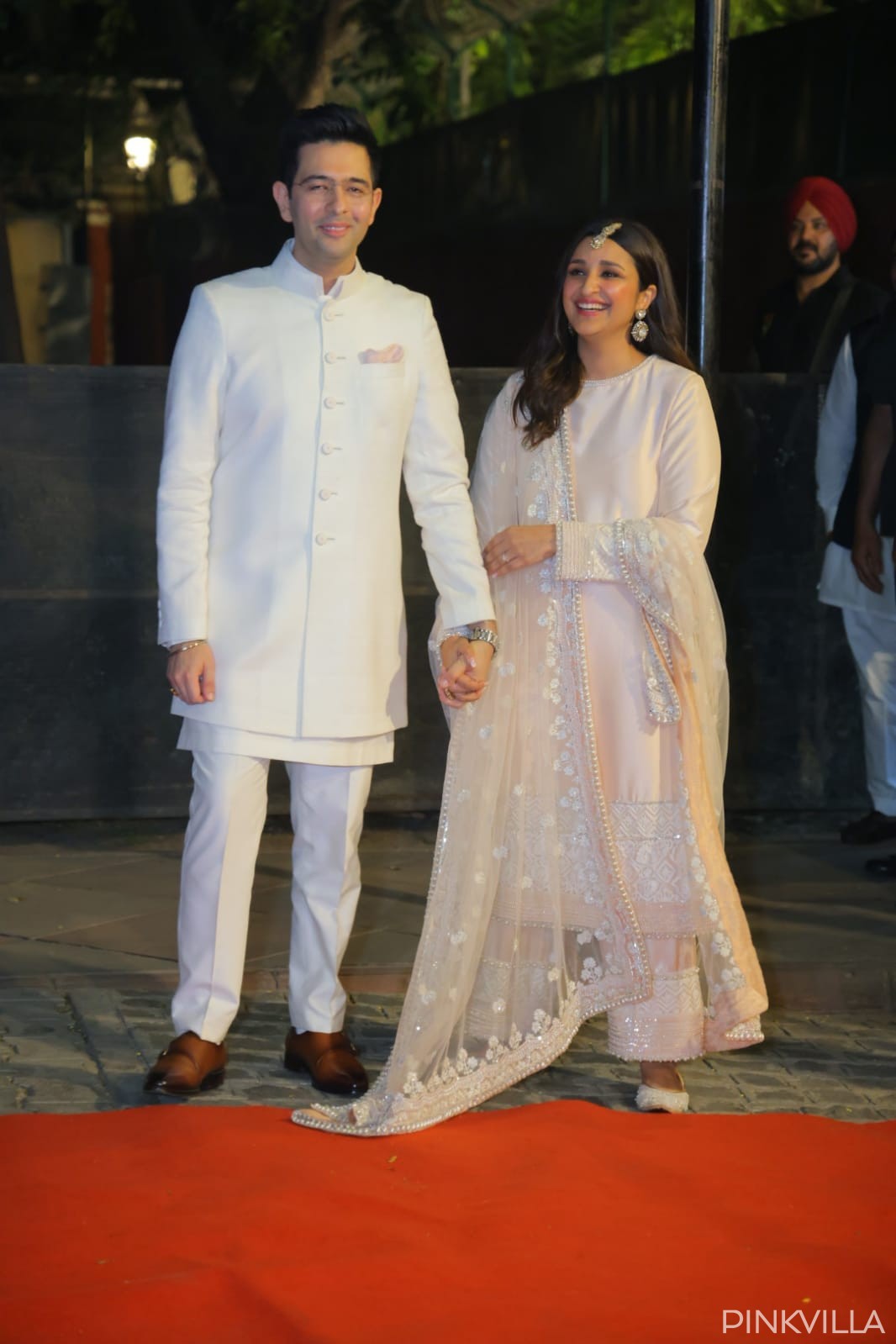 Parineeti and Raghav meet the media representatives