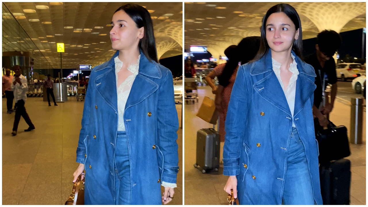 Alia Bhatt in a Gucci trench coat proves denim for the win in style; Check  out its jaw-dropping price tag | PINKVILLA