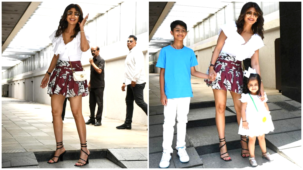 Shilpa Shetty looks damn chic in a mini skirt but her Gucci sling bag can  fund your Summer trip | PINKVILLA