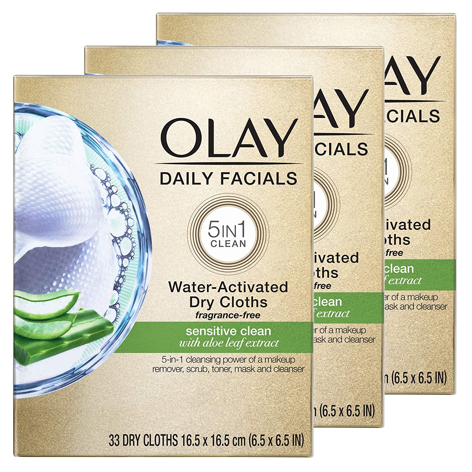 Olay Daily Facials Makeup Remover Wipes for Clean Sensitive Skin