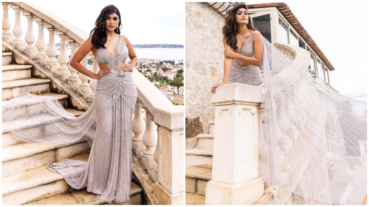 Cannes 2023: Mrunal Thakur trong bộ saree Falguni tùy chỉnh và Shane Peacock là câu chuyện long lanh yêu thích của chúng tôi ngay bây giờ