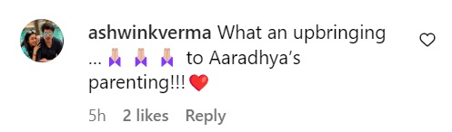 Người hâm mộ nhận xét về thái độ ngọt ngào của Aaradhya