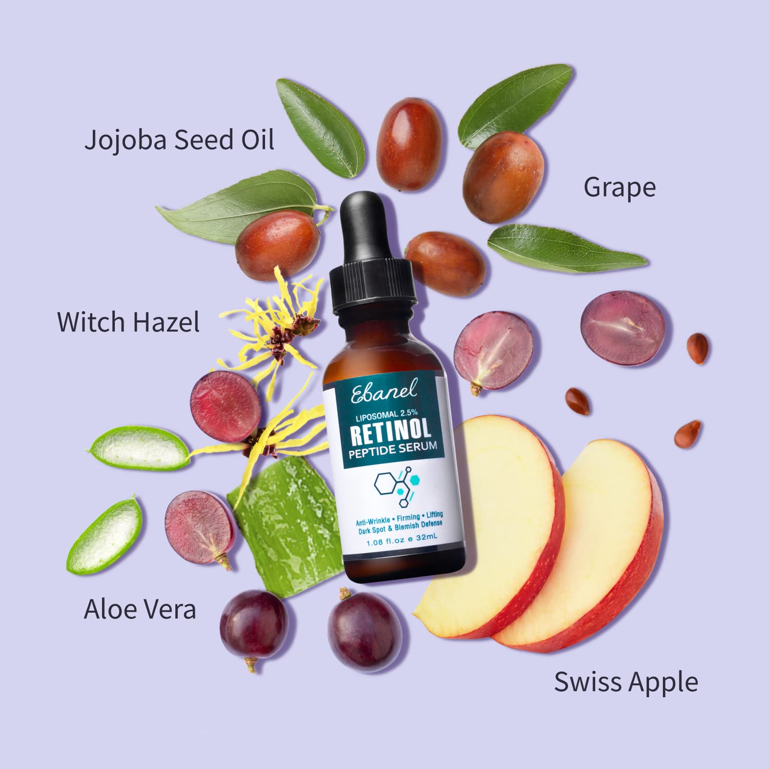 Ebanel Liposomal 2.5% Retinol Peptide Serum