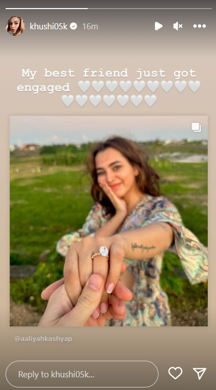 Câu chuyện trên Instagram của Khushi Kapoor