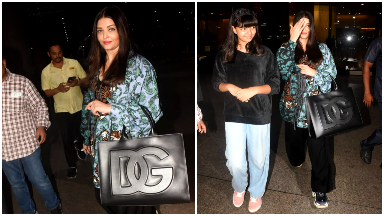 Aishwarya Rai Bachchan perfectly pairs her Dhruv Kapoor shirt with